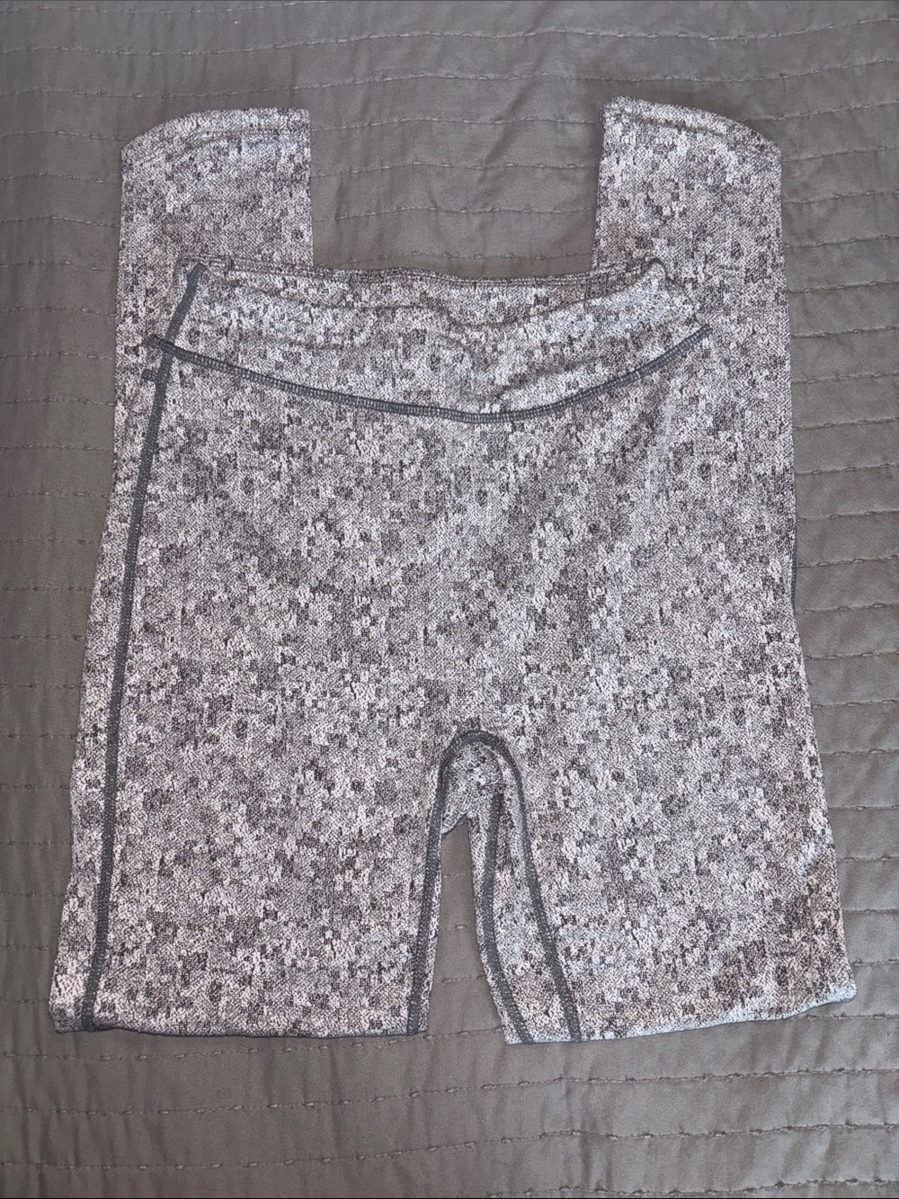 Women's Gray Seam-Detail Active Leggings